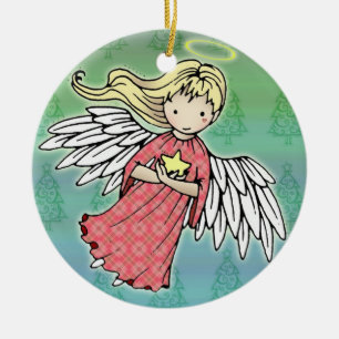 Liten julängel ornament