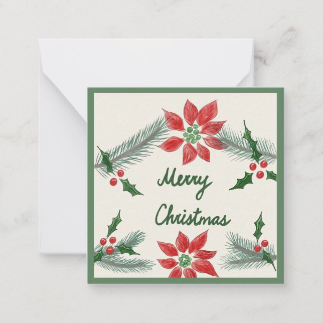 Liten julkort anteckningskort (Framsida)