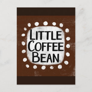 Liten kaffeböns vykort
