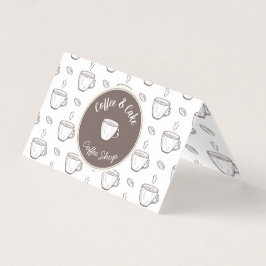 Liten kaffeshopps-stuga påseöverdel kort