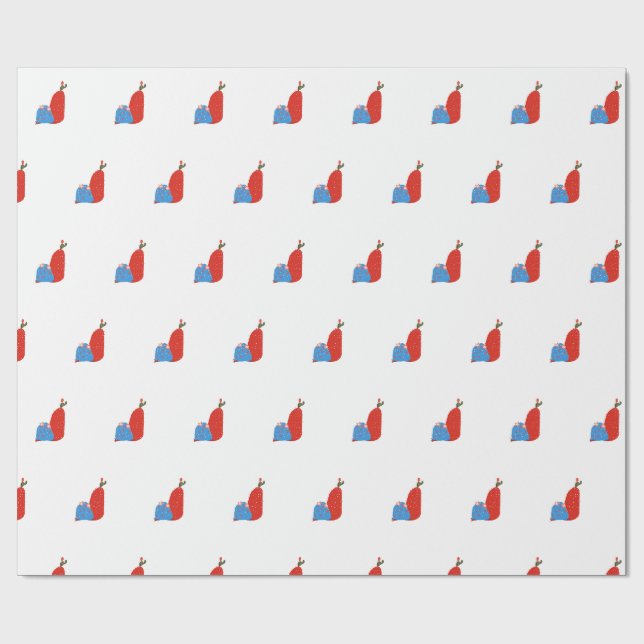 Liten kaktus presentpapper (Platt)