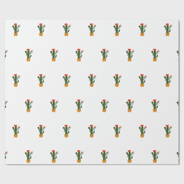Liten kaktus presentpapper (Platt)