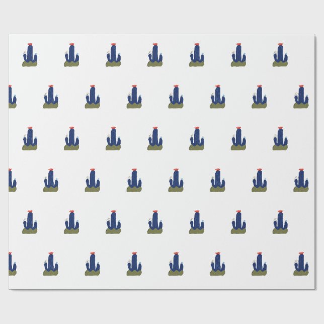Liten kaktus presentpapper (Platt)