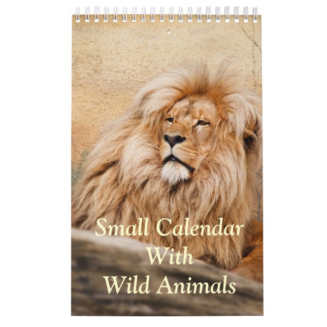 Liten kalender med Vilda djur (Omslag)