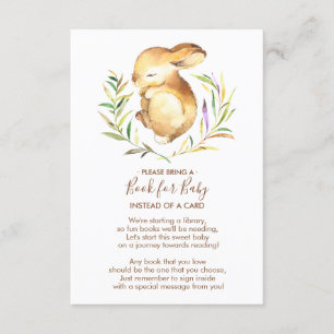 Liten kanin baby shower bok för baby kort