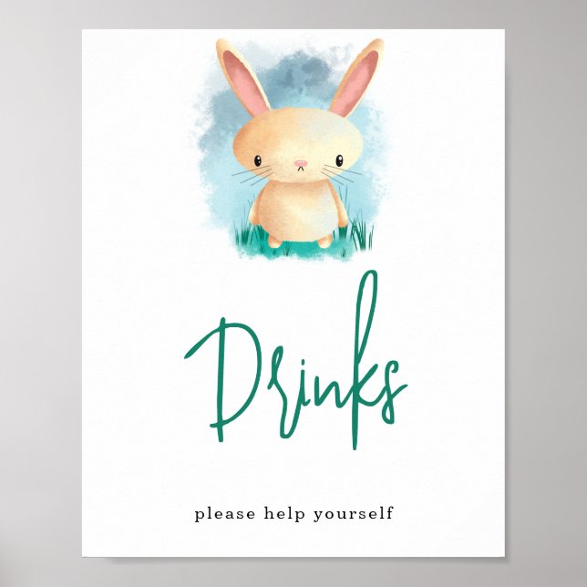 Liten kanin - Drycker Poster (Framsidan)