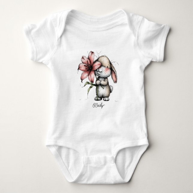 Liten Kanin T Shirt (Framsida)