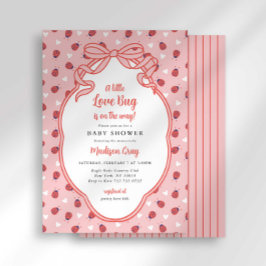Liten kärleksbug på väg Baby Shower Inbjudan