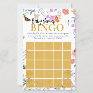 Liten kärleksbugs baby shower Bingo-spel