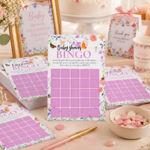 Liten kärleksbugs baby shower Bingo-spel