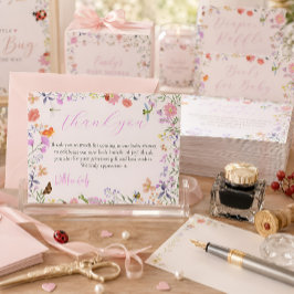 Liten kärleksbugs baby shower tackkort tack kort