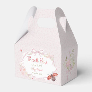 Liten kärleksbugs blomsterflicka baby shower presentaskar