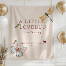 Liten kärleksnyckelpiga på väg Baby Shower Banner,