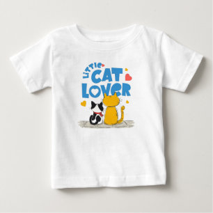 Liten kattälskare söt tecknad film t shirt