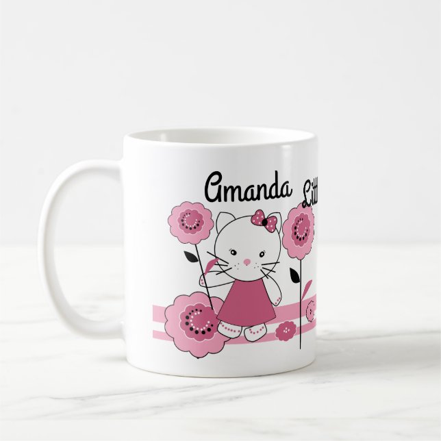 Liten kattunge . personlig dekoration kaffemugg (Vänster)