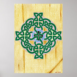 Liten keltisk Kor-utskrift (kombinationsutskrift) Poster