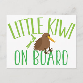 Liten kiwi ombord (Söt nyzeeländsk moderskap) Vykort