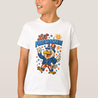 Liten klassisk frihetörn med fyrverkeri t shirt