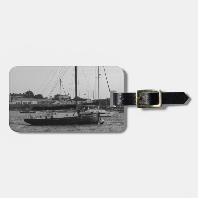 Liten klassisk yacht bagagebricka (Horisontell Framsida)