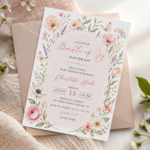 Liten knippe blommig babyfirande