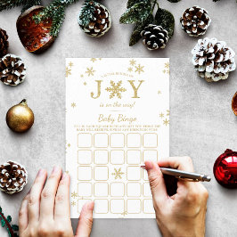 Liten knippe glädje jul baby shower Bingo