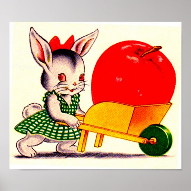 liten knölpåk med underbart stort äpple poster (Framsidan)