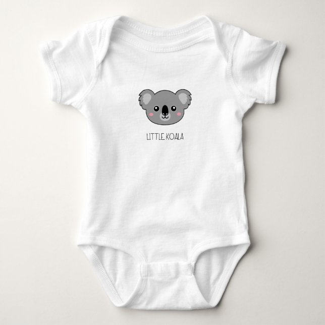 Liten Koala Söt Bebis Design T Shirt (Framsida)
