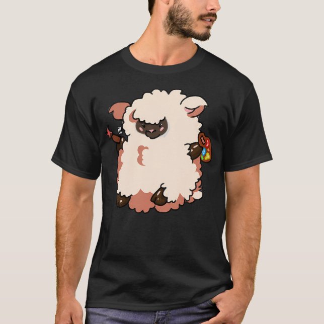 Liten konstnärsfår t shirt (Framsida)