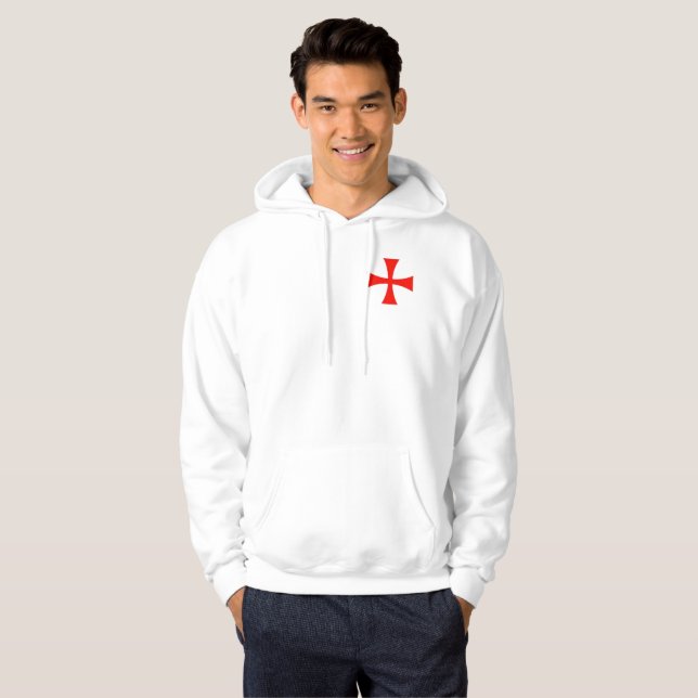 Liten kor för korsfararehoodie hoodie (Hel framsida)