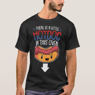 Liten korv i ugnen 4:e juli graviditet t shirt