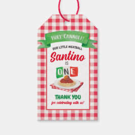 Liten KÖTTBOLL 1-årsdag  Presentetikett