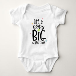 Liten kropp, Big Attitude Stars Typografik T Shirt