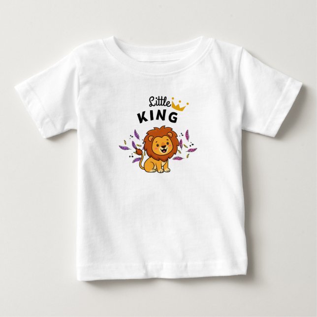 Liten kung designad  t shirt (Framsida)