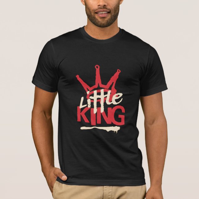 Liten Kung Krona Fet T-Shirt (Framsida)