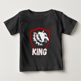 Liten kung lejon bebis t-shirt