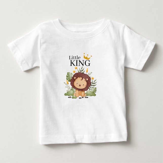 Liten kung Toddlers T-Shirt (Framsida)