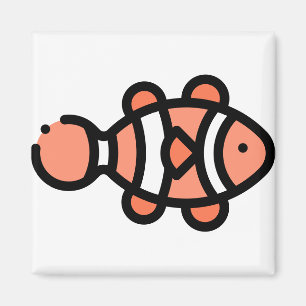 Liten kungsfisk magnet