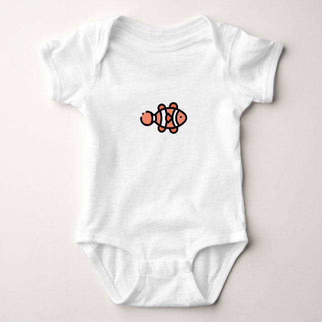 Liten kungsfisk t shirt (Framsida)