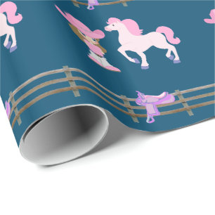 Liten kupa med häst och sadel presentpapper