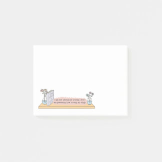 Liten kvinnocitat Post-it-anteckningar Post-it Block