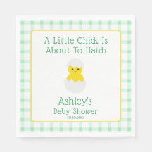 Liten kyckling att kläcka Könsneutral baby shower