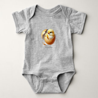 Liten kyckling kläcks baby bodysuit t shirt