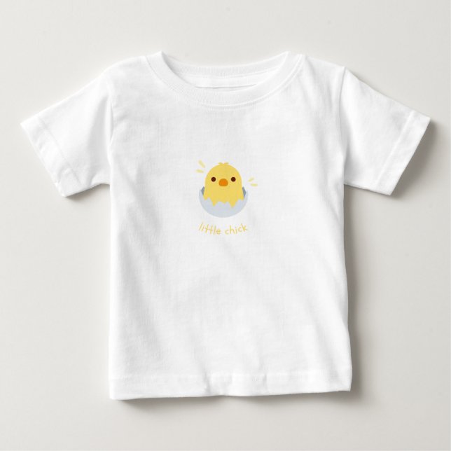 liten kyckling söt baby t-shirt (Framsida)