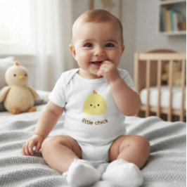Liten kycklingbaby bodysuit t shirt