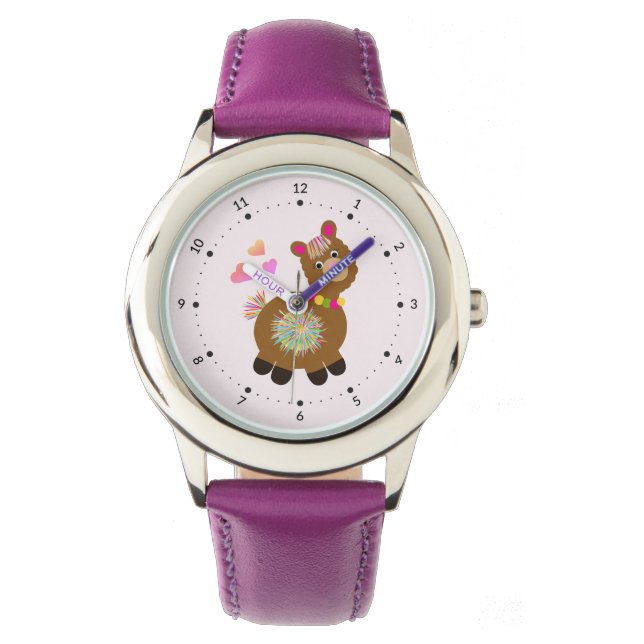 Liten lama armbandsur (Framsida)