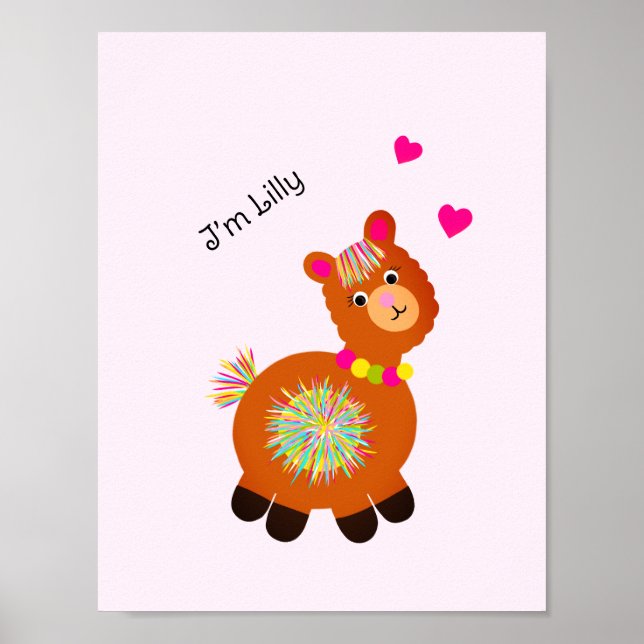 Liten lama poster (Framsidan)