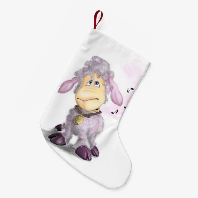 Liten lamm med Bell-julklapp Julstrumpa (Framsidan (Hängande))