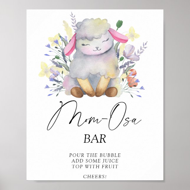 Liten lamm - Mon-osa bar Affisch (Framsidan)