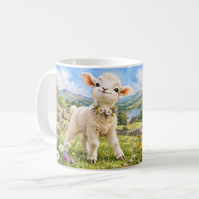 Liten lamm stor personlighet Rolig mugg (Framsida vänster)