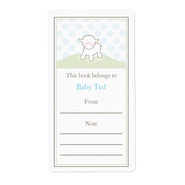 Liten lammbokskylt fraktsedel (Framsidan)